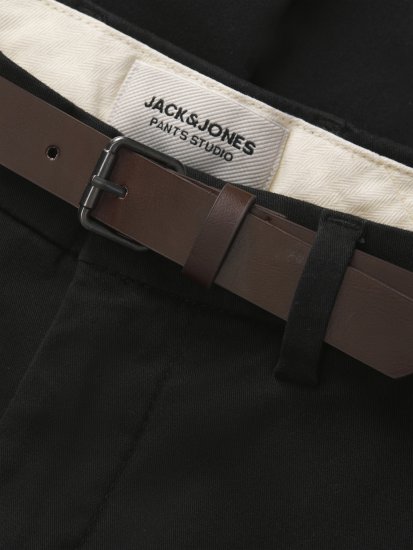 Jack & Jones Marco Adam Belted Slim Fit Chino Pants Black - Vaqueros & pantalones - Vaqueros y Pantalones - W40-W70