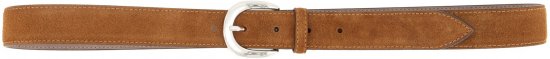 Ulla Popken Suede Thin Belt Brown - Cinturones de mujer - 