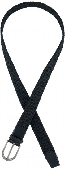 Ulla Popken Elastic Belt Black - Cinturones de mujer - 