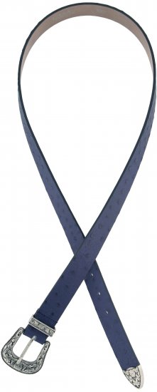 Ulla Popken Classic Belt Blue - Cinturones de mujer - 