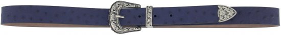 Ulla Popken Classic Belt Blue - Cinturones de mujer - 