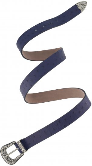 Ulla Popken Classic Belt Blue - Cinturones de mujer - 