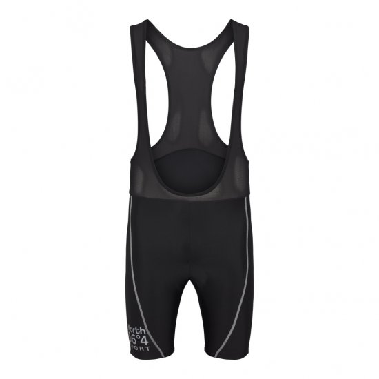 North Latitude Sport Bike Shorts With Suspenders Black - Ropa de ciclismo - 