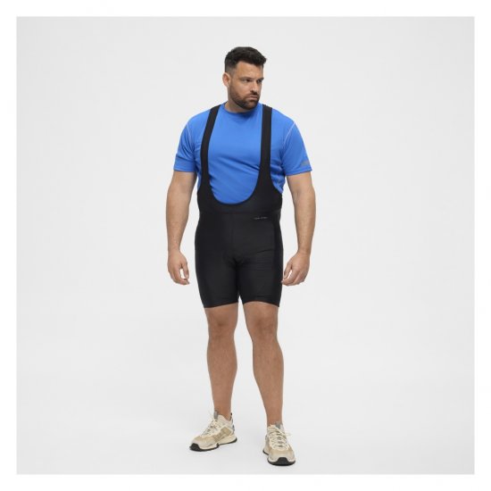 North Latitude Sport Bike Shorts With Suspenders Black - Ropa de ciclismo - 