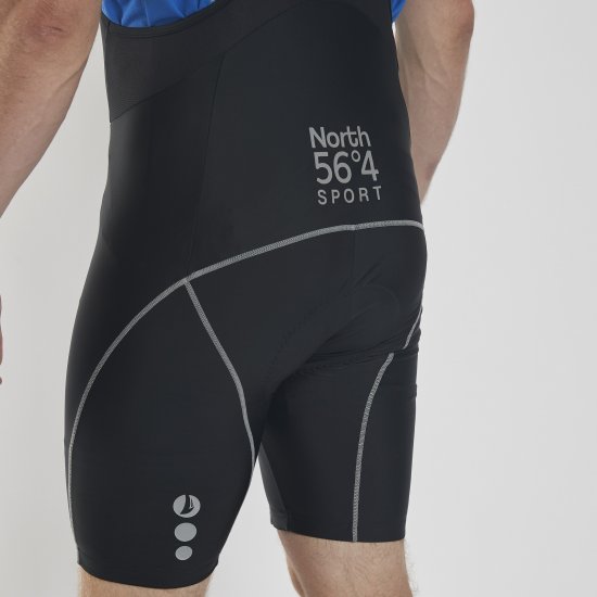 North Latitude Bike Shorts With Suspenders Black TALL - Ropa deportiva - Ropa Deportiva 2XL-10XL