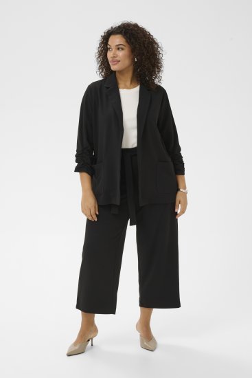 Kaffe Curve Pheolo 3/4 Sleeve Blazer Black Deep - Blazers - 