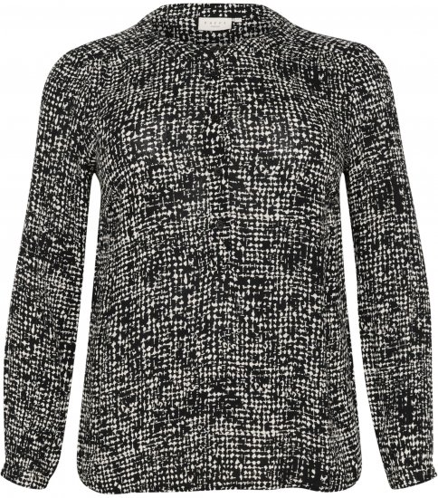 Kaffe Curve Mila Ami Blusa Negro/Turtledove - Blusas y túnicas - 