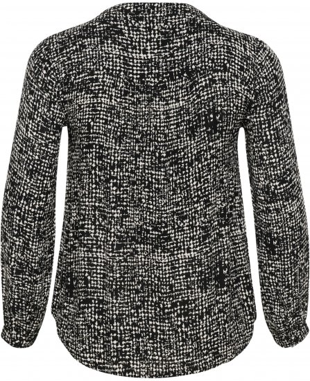 Kaffe Curve Mila Ami Blusa Negro/Turtledove - Blusas y túnicas - 