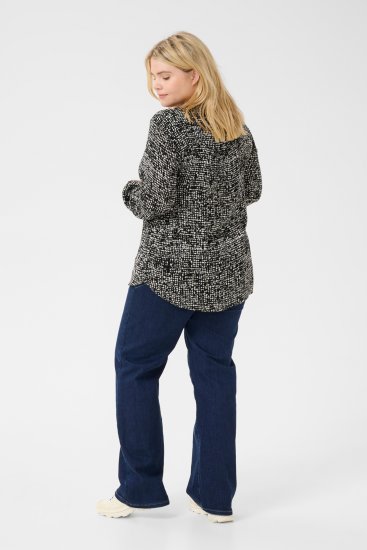 Kaffe Curve Mila Ami Blusa Negro/Turtledove - Blusas y túnicas - 