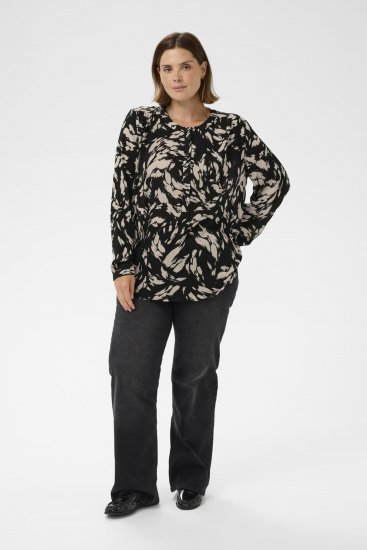 Kaffe Curve Mila Ami Blusa Negro - Blusas y túnicas - 