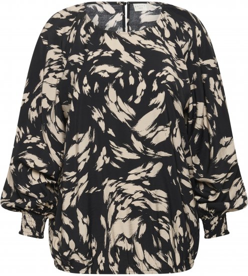 Kaffe Curve Olla Blusa de manga larga Negro - Blusas y túnicas - 