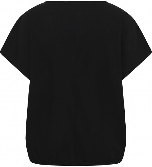 Kaffe Curve Nana Blusa de manga corta Negro - Blusas y túnicas - 