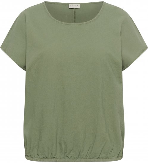Kaffe Curve Nana Blusa de manga corta Verde - Blusas y túnicas - 