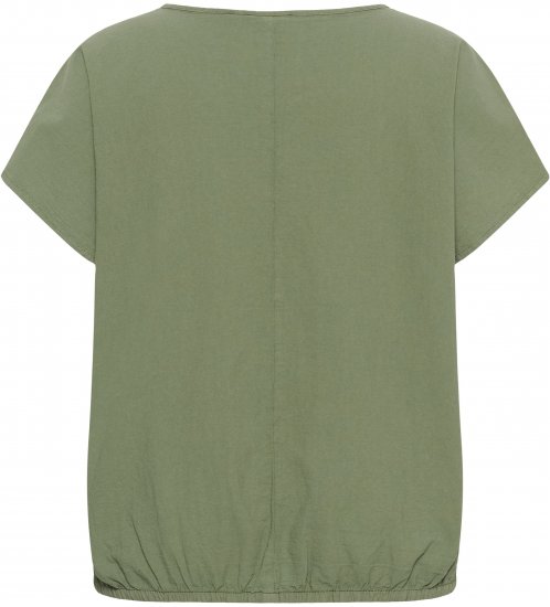 Kaffe Curve Nana Blusa de manga corta Verde - Blusas y túnicas - 