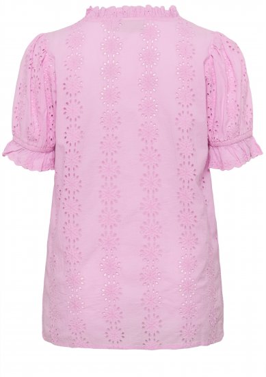 Kaffe Curve Dina Blouse Pink Frosting - Blusas - 