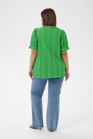 Kaffe Curve Dina Blouse Bright Green - Blusas - 