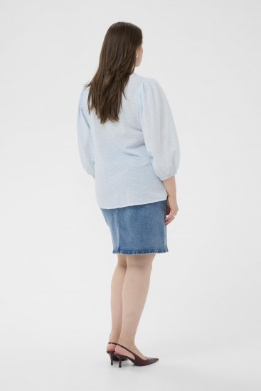 Kaffe Curve Penelopia Blouse Nantucket Breeze Blue - Blusas - 