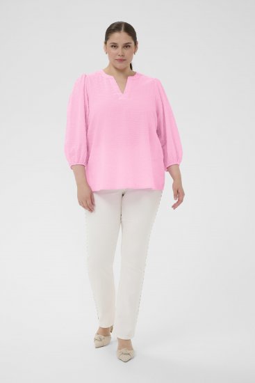 Kaffe Curve Penelopia Blouse Pink Frosting - Blusas - 
