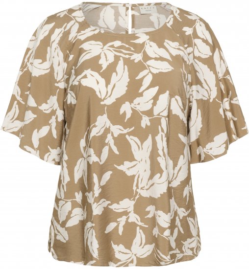 Kaffe Curve Marla Blouse Oak Chalk Leaf - Blusas - 