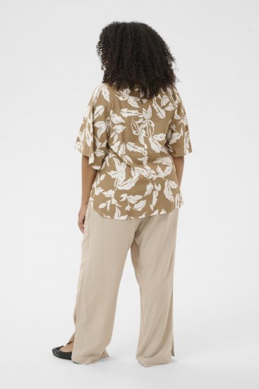 Kaffe Curve Marla Blouse Oak Chalk Leaf - Blusas - 