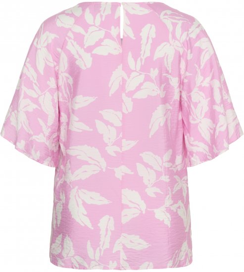 Kaffe Curve Marla Blouse Pink Frosting Chalk Leaf - Blusas - 