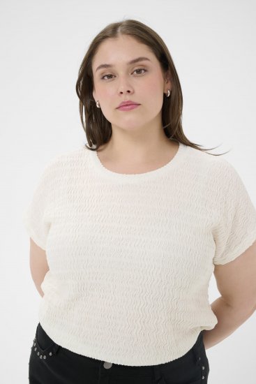 Kaffe Curve Felice Blouse Chalk - Blusas - 