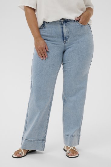 Kaffe Curve Mina Lace Blouse Chalk White - Blusas y túnicas - 