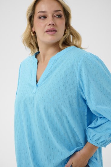 Kaffe Curve Thea Blouse Aquarius Blue - Blusas y túnicas - 