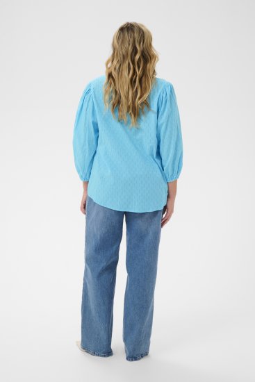 Kaffe Curve Thea Blouse Aquarius Blue - Blusas y túnicas - 