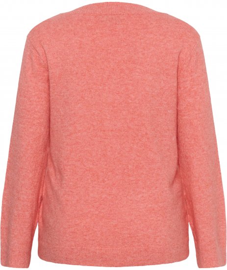 Kaffe Curve Jilanda V-Neck Pullover Red - Jerséis y punto - 