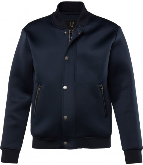 JP1880 College Jacket Scuba Fabric with Zipper Navy - Chaquetas - Chaquetas Tallas Grandes 2XL-8XL