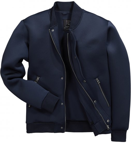 JP1880 College Jacket Scuba Fabric with Zipper Navy - Chaquetas - Chaquetas Tallas Grandes 2XL-8XL