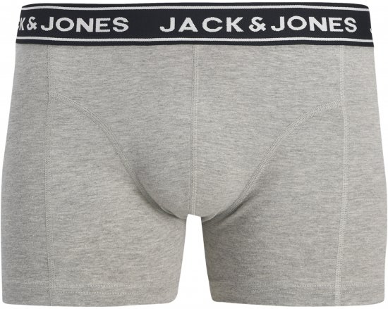 Jack & Jones Hector Solid Trunks 5-Pack Grey - Bóxeres - Bóxeres 2XL-12XL