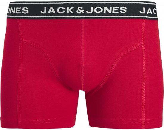 Jack & Jones Hector Solid Trunks 3-Pack Navy/Red/Grey - Bóxeres - Bóxeres 2XL-12XL