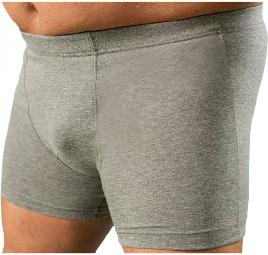 20 Nodi 978 Stretch Cotton Boxer with Internal Elastic Band Grey - Bóxeres - Bóxeres 2XL-12XL