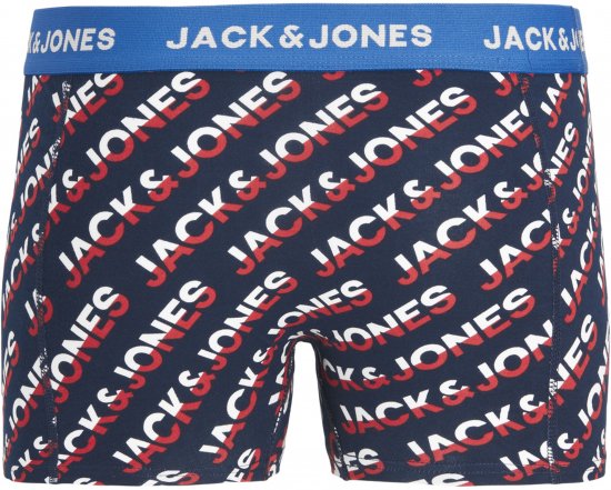 Jack & Jones Logo Trunks 3-Pack Navy Blazer - Ropa interior - Ropa interior 2XL-8XL