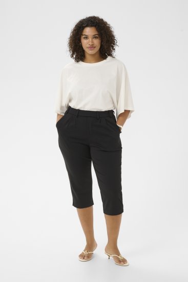 Kaffe Curve Jenna Capri Pants Black - Pantalones - 