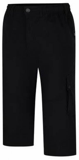 Espionage TR062 Ripstop 3/4 Cargp Trousers Black - Pantalones cargo hombre tallas grandes - Pantalones cargo hombre tallas grandes