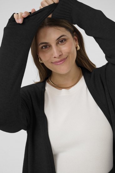 Kaffe Curve Alianna Knit Cardigan Black Deep - Cárdigans - 