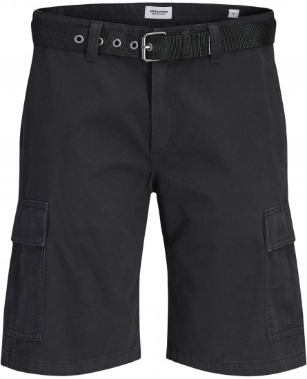 Jack & Jones Cole Hudson Belted Cargo Shorts Black - Pantalones cortos - Pantalones cortos W40-W60
