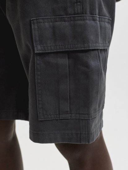 Jack & Jones Cole Hudson Belted Cargo Shorts Black - Pantalones cortos - Pantalones cortos W40-W60