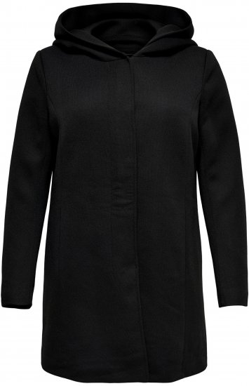 Only Carmakoma Sedona Light Coat Black - Abrigos de invierno - 