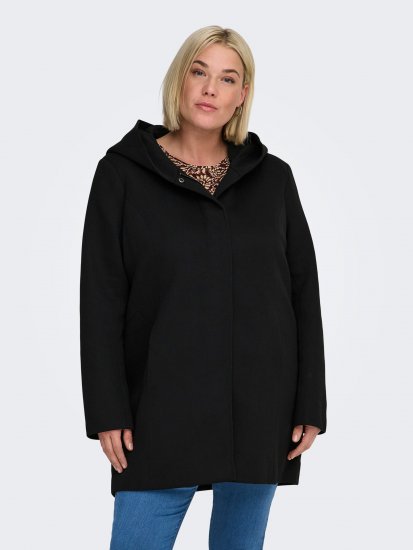 Only Carmakoma Sedona Light Coat Black - Abrigos de invierno - 