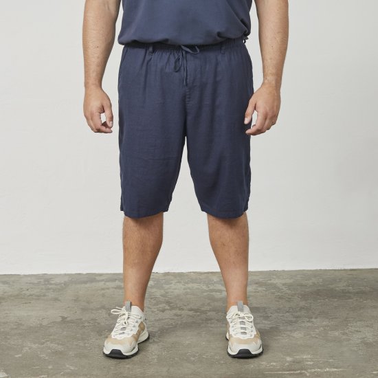 North Latitude 61154 Shorts De Lino De Ajuste Cómodo Azul Marino - Pantalones cortos - Pantalones cortos W40-W60