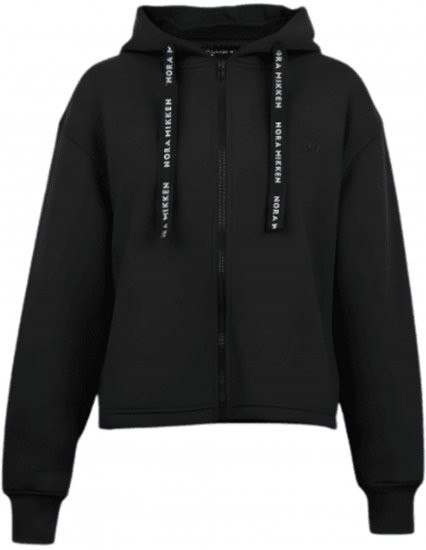 Nora Mikken GERTRUD Cropped Hoodie Black - Sudaderas - 