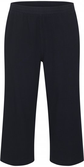 Kaffe Curve Nana Pantalones culotte Azul marino medianoche - Vaqueros & Pantalones de Mujer Tallas Grandes – Plus Size - 