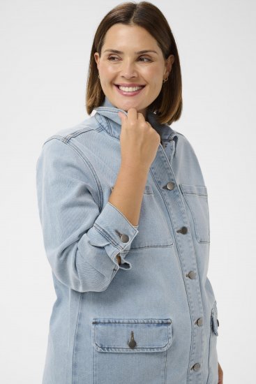 Kaffe Curve Ninna Casual Jacket Light Blue Washed - Chaquetas - 
