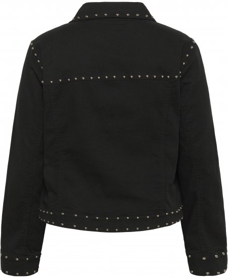 Kaffe Curve Brenn Twill Jacket Washed Black - Chaquetas vaqueras - 