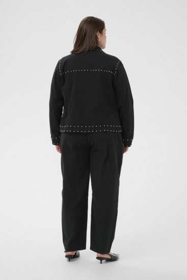 Kaffe Curve Brenn Twill Jacket Washed Black - Chaquetas vaqueras - 