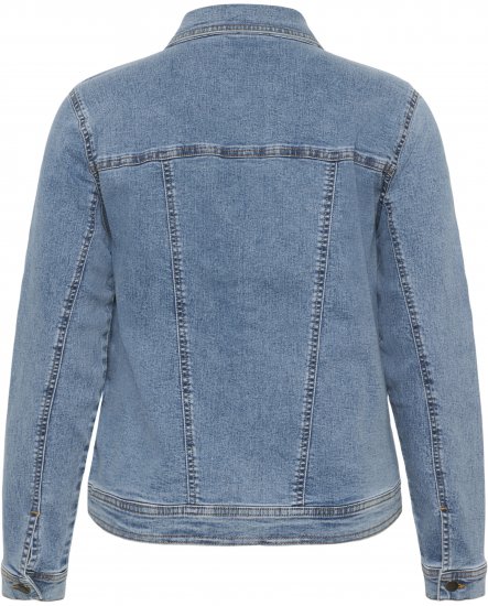 Kaffe Curve Vilana Denim Jacket Washed Blue - Chaquetas vaqueras - 